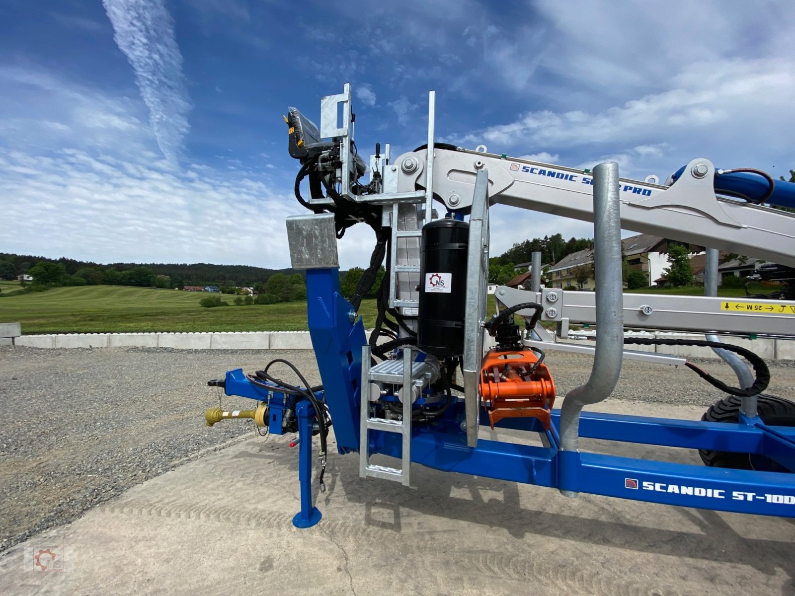 Rückewagen & Rückeanhänger tipa Scandic ST-10D 13t 7,9m Kran 850kg Hubkraft Druckluft Hochsitz, Neumaschine u Tiefenbach (Slika 18)