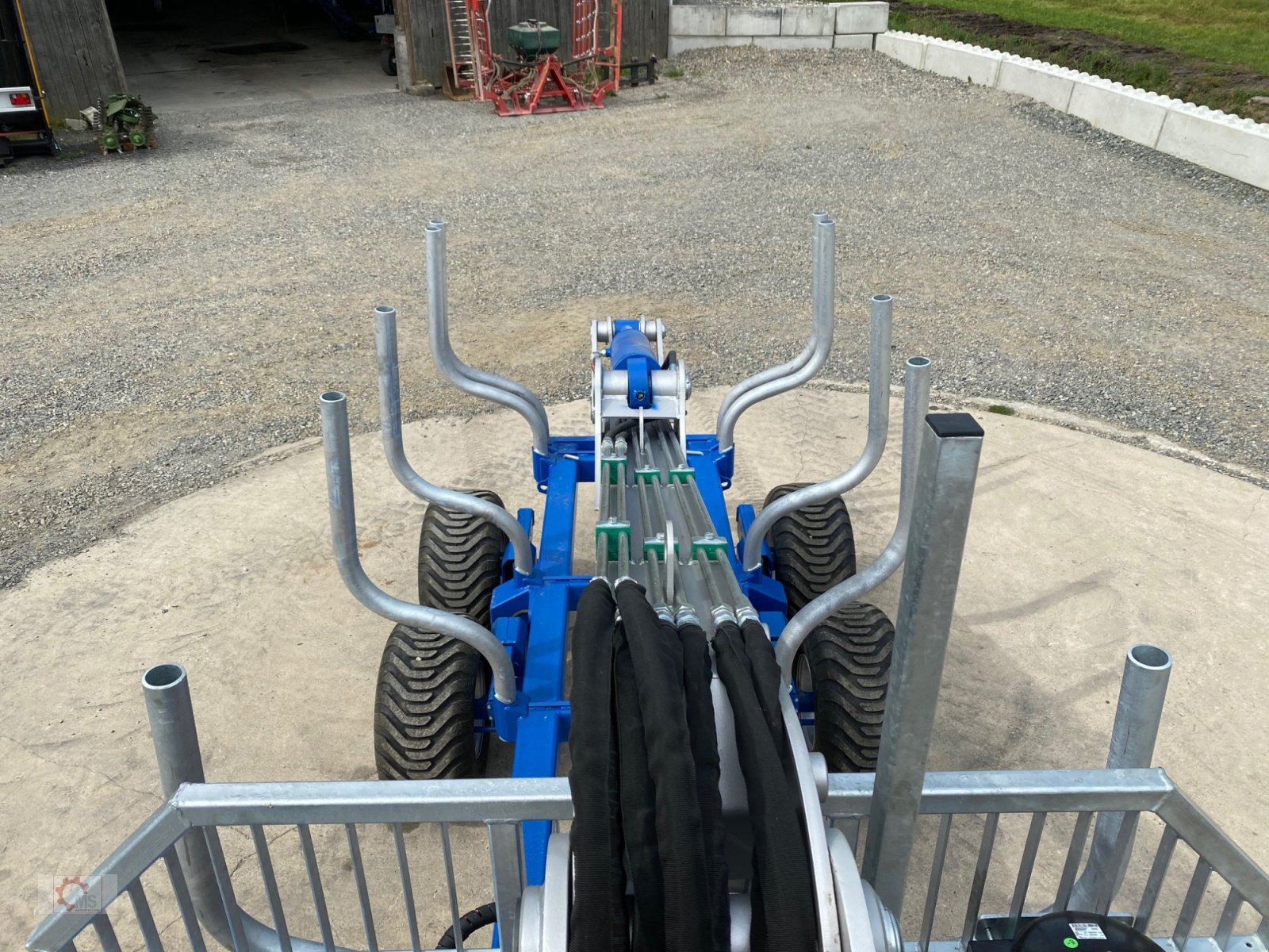 Rückewagen & Rückeanhänger van het type Scandic ST-10D 13t 7,9m Kran 850kg Hubkraft Druckluft Hochsitz, Neumaschine in Tiefenbach (Foto 11)