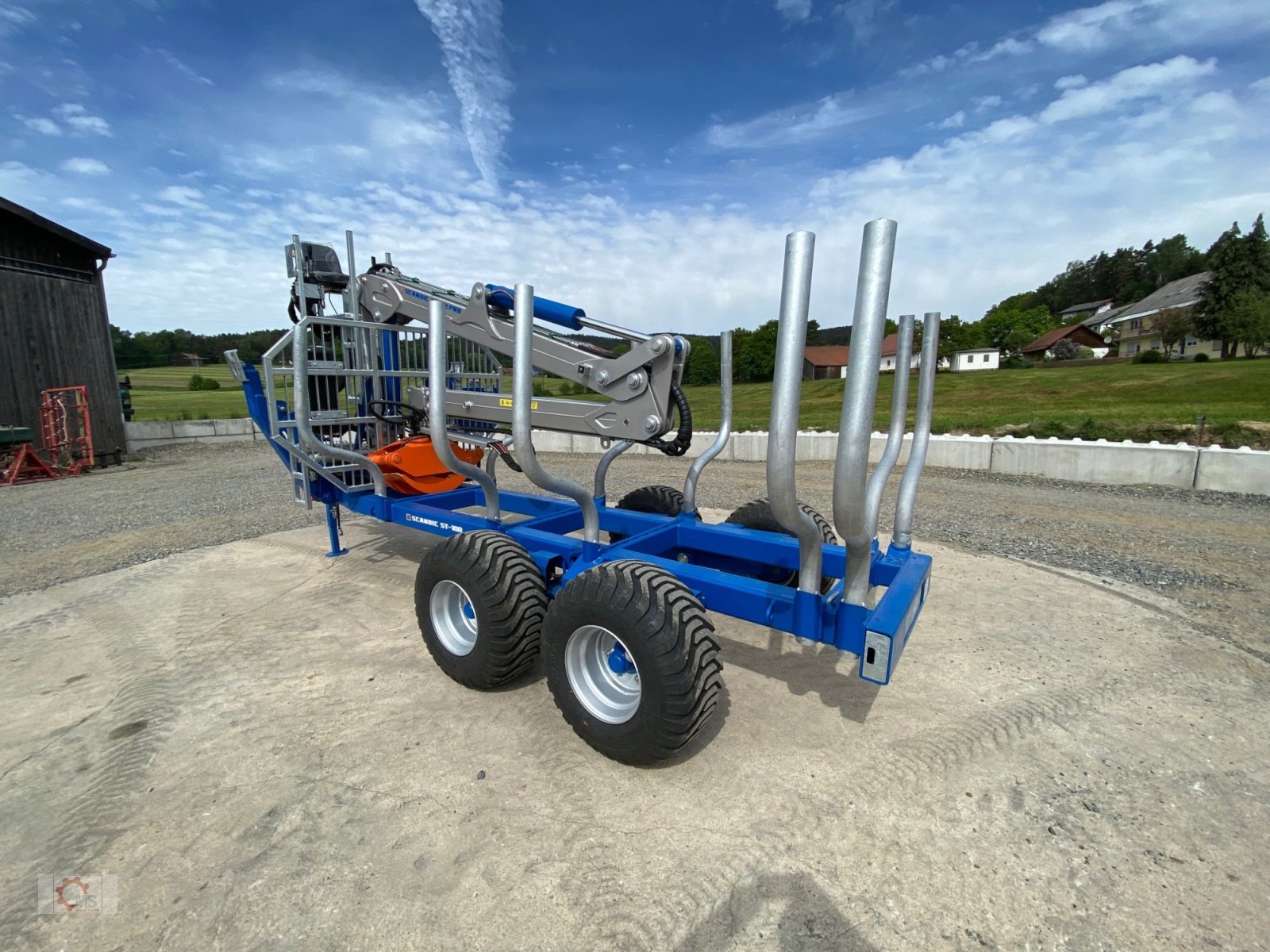 Rückewagen & Rückeanhänger van het type Scandic ST-10D 13t 7,9m Kran 850kg Hubkraft Druckluft Hochsitz, Neumaschine in Tiefenbach (Foto 16)