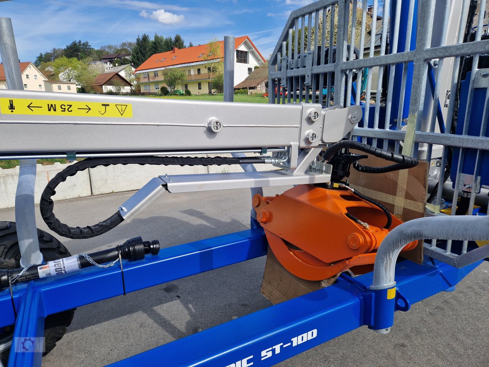 Rückewagen & Rückeanhänger typu Scandic ST-10D Rückewagen 13t 7,9m Kran 850kg Hubkraft Druckluft, Neumaschine v Tiefenbach (Obrázek 4)