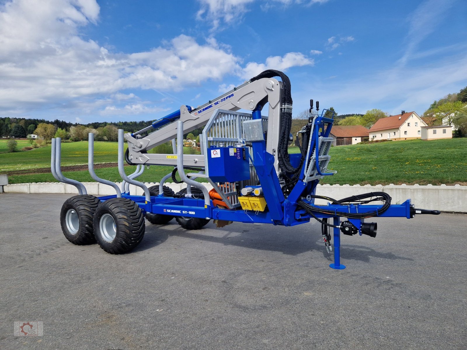 Rückewagen & Rückeanhänger typu Scandic ST-10D Rückewagen 13t 7,9m Kran 850kg Hubkraft Druckluft, Neumaschine v Tiefenbach (Obrázek 10)