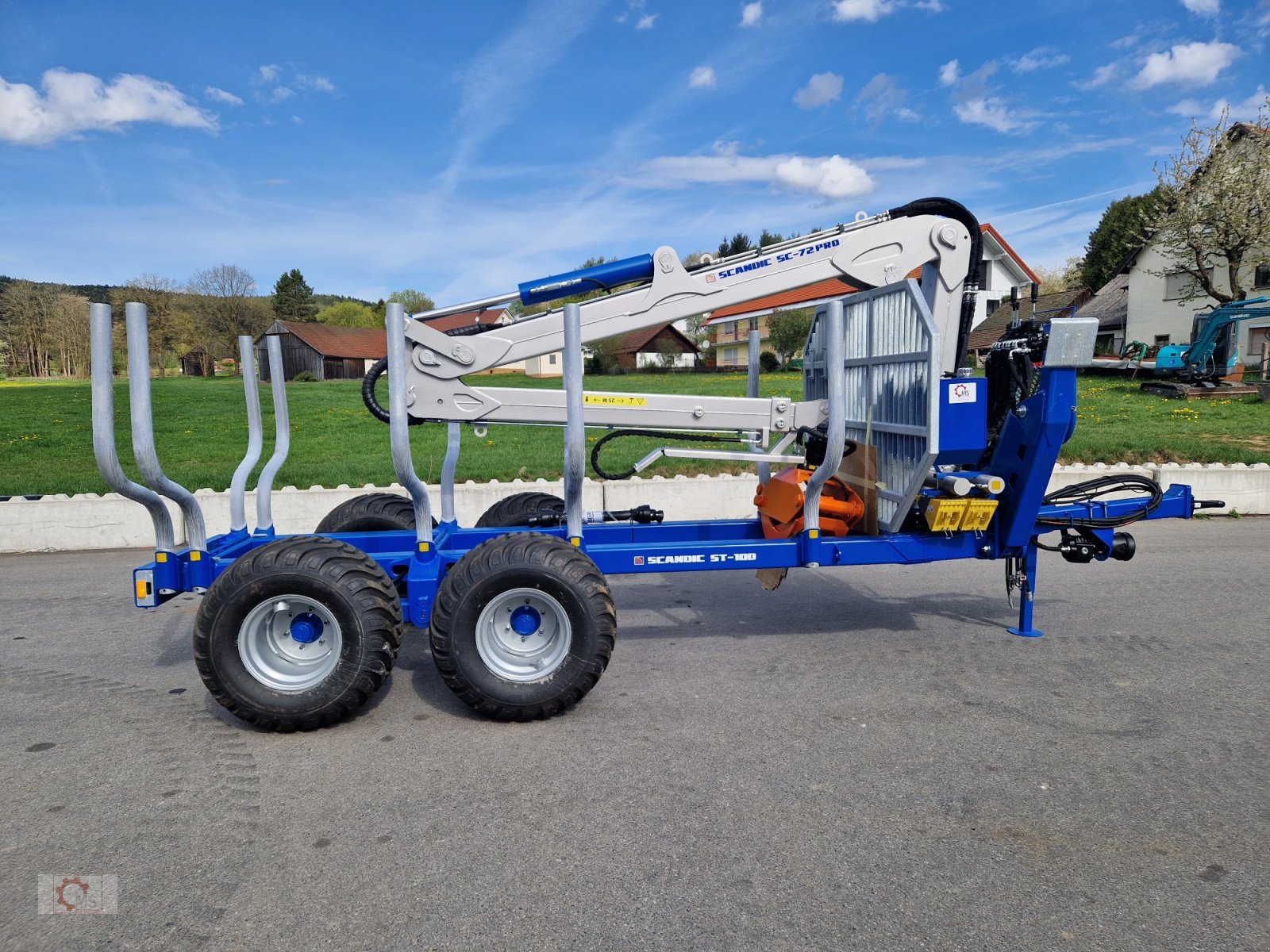 Rückewagen & Rückeanhänger typu Scandic ST-10D Rückewagen 13t 7,9m Kran 850kg Hubkraft Druckluft, Neumaschine v Tiefenbach (Obrázek 11)