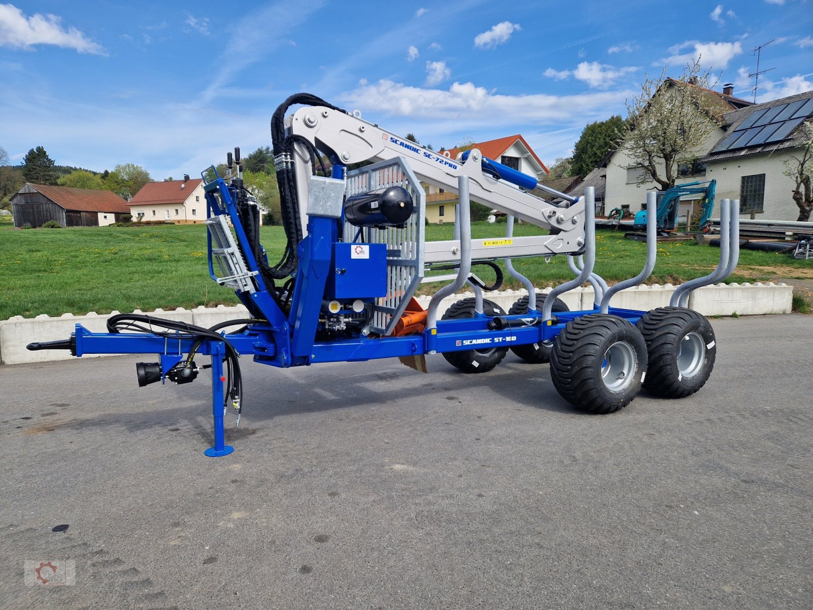 Rückewagen & Rückeanhänger typu Scandic ST-10D Rückewagen 13t 7,9m Kran 850kg Hubkraft Druckluft, Neumaschine v Tiefenbach (Obrázek 12)