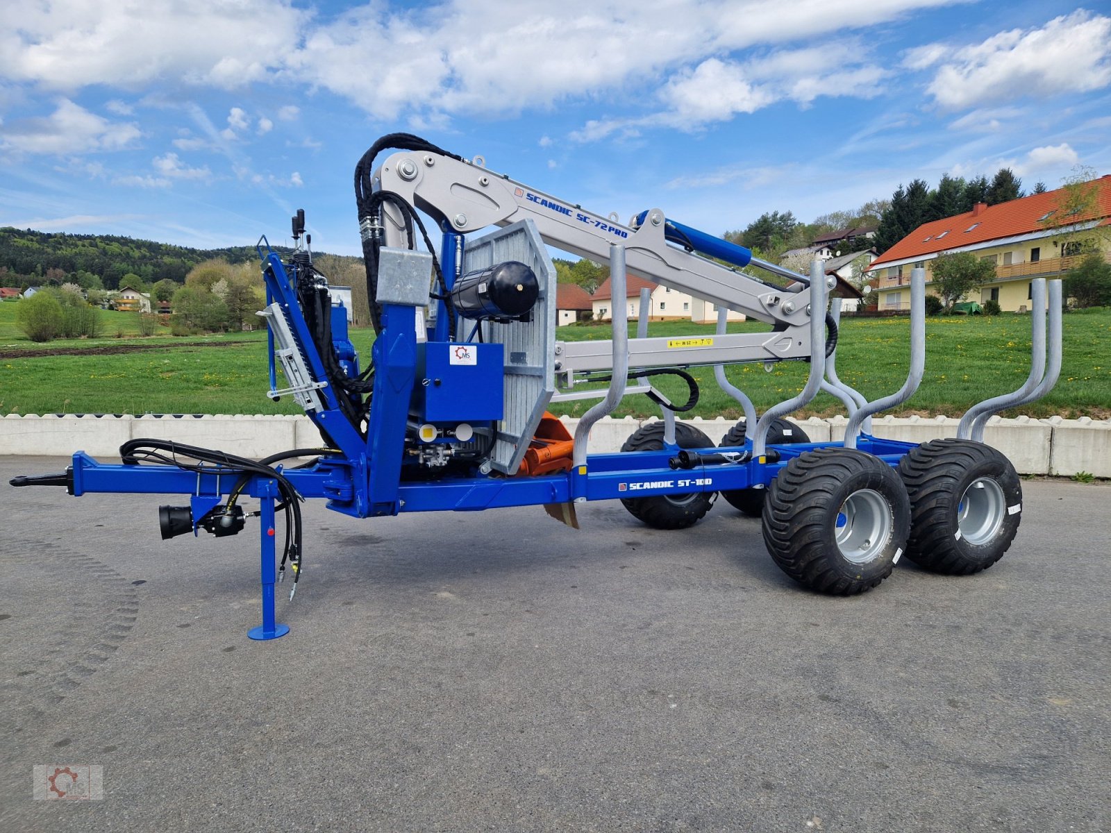 Rückewagen & Rückeanhänger typu Scandic ST-10D Rückewagen 13t 7,9m Kran 850kg Hubkraft Druckluft, Neumaschine v Tiefenbach (Obrázek 25)