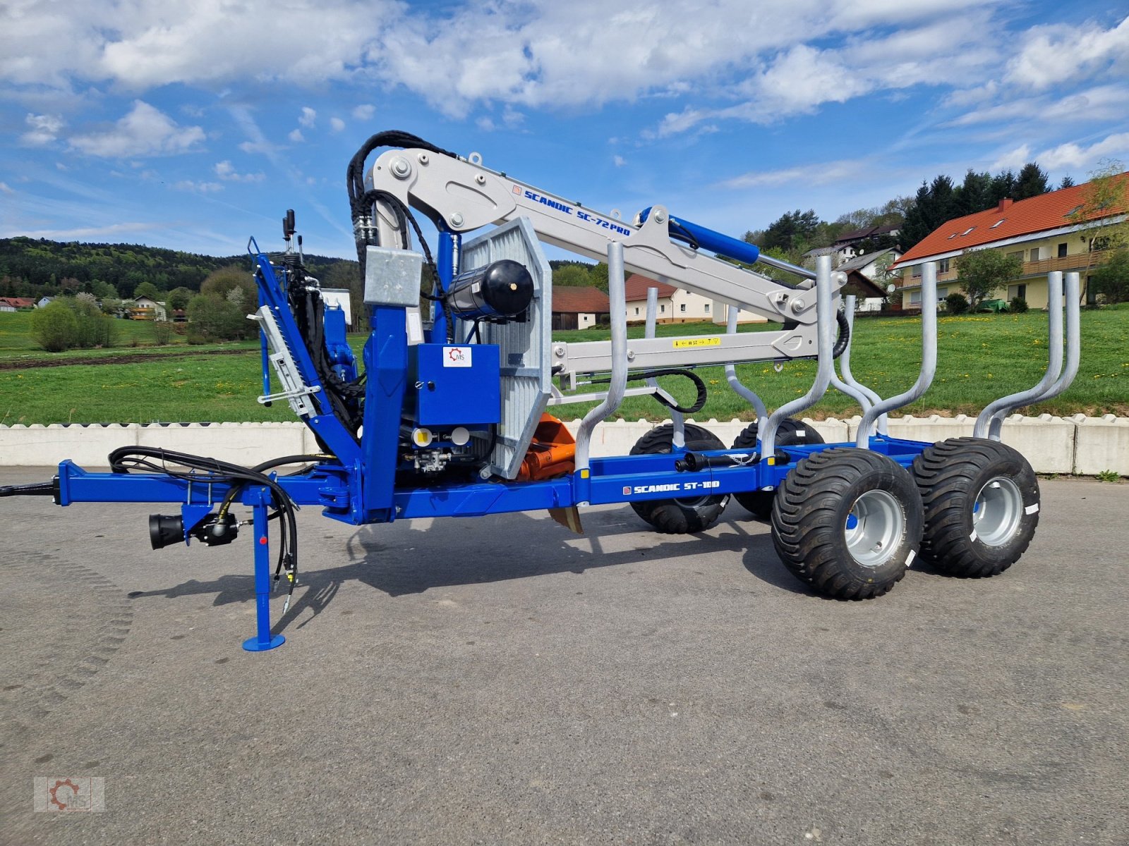 Rückewagen & Rückeanhänger typu Scandic ST-10D Rückewagen 13t 7,9m Kran 850kg Hubkraft Druckluft, Neumaschine v Tiefenbach (Obrázek 27)