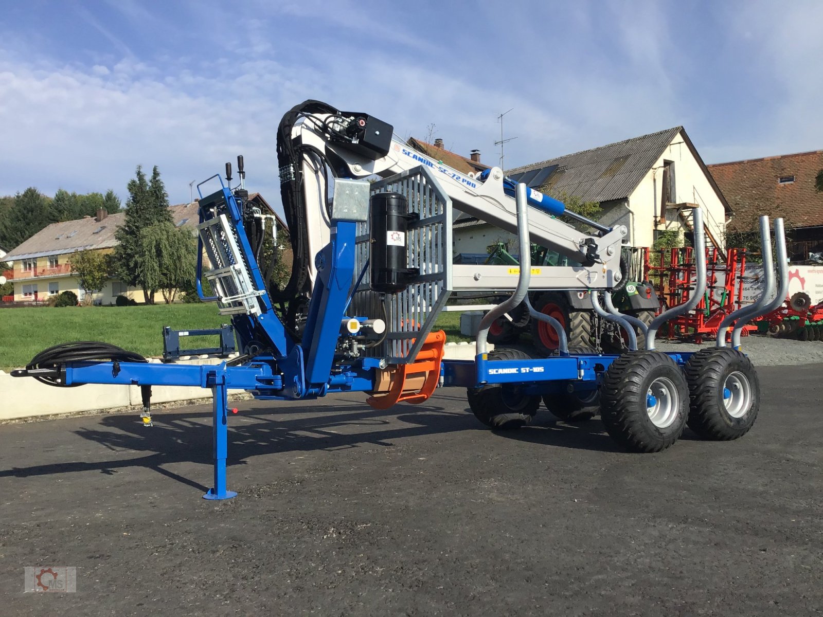 Rückewagen & Rückeanhänger des Typs Scandic ST-10S Rückewagen 13t 7,9m Kran 850kg Hubkraft Druckluft, Neumaschine in Tiefenbach (Bild 15)