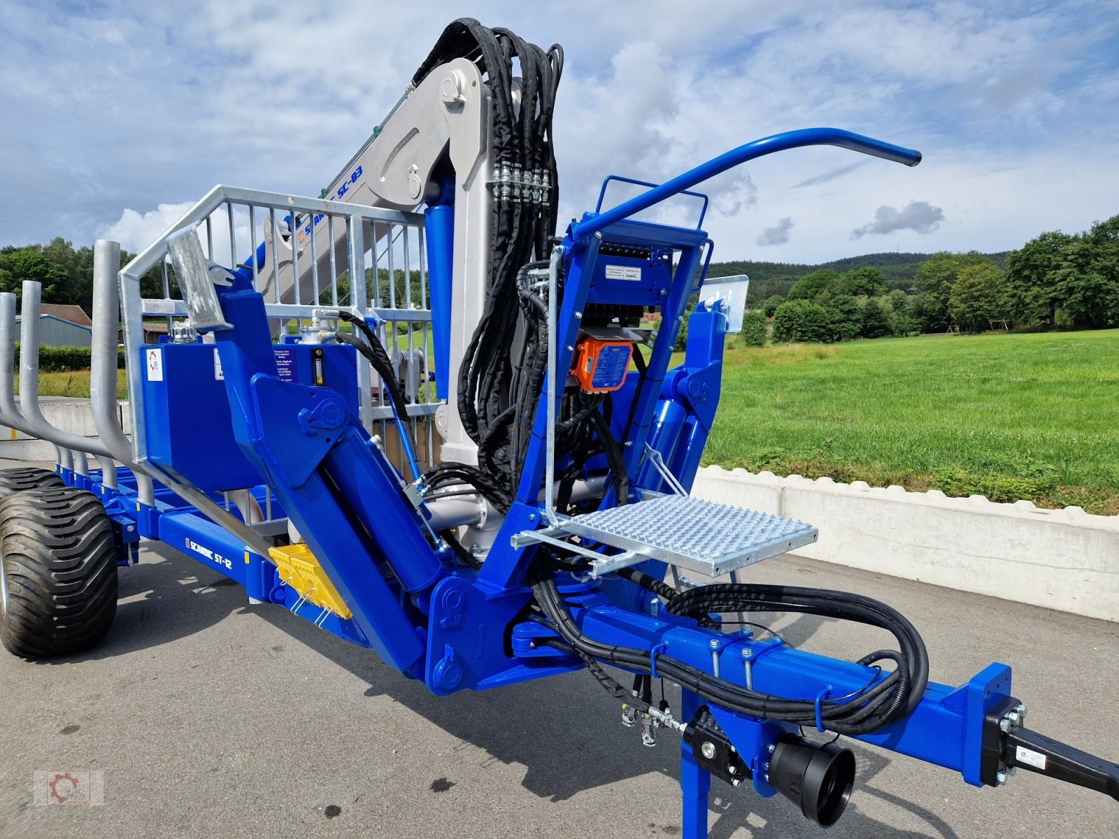 Rückewagen & Rückeanhänger a típus Scandic ST-12D 16t 9m Kran 750kg Hubkraft Druckluft Funkfernsteuerung, Neumaschine ekkor: Tiefenbach (Kép 17)