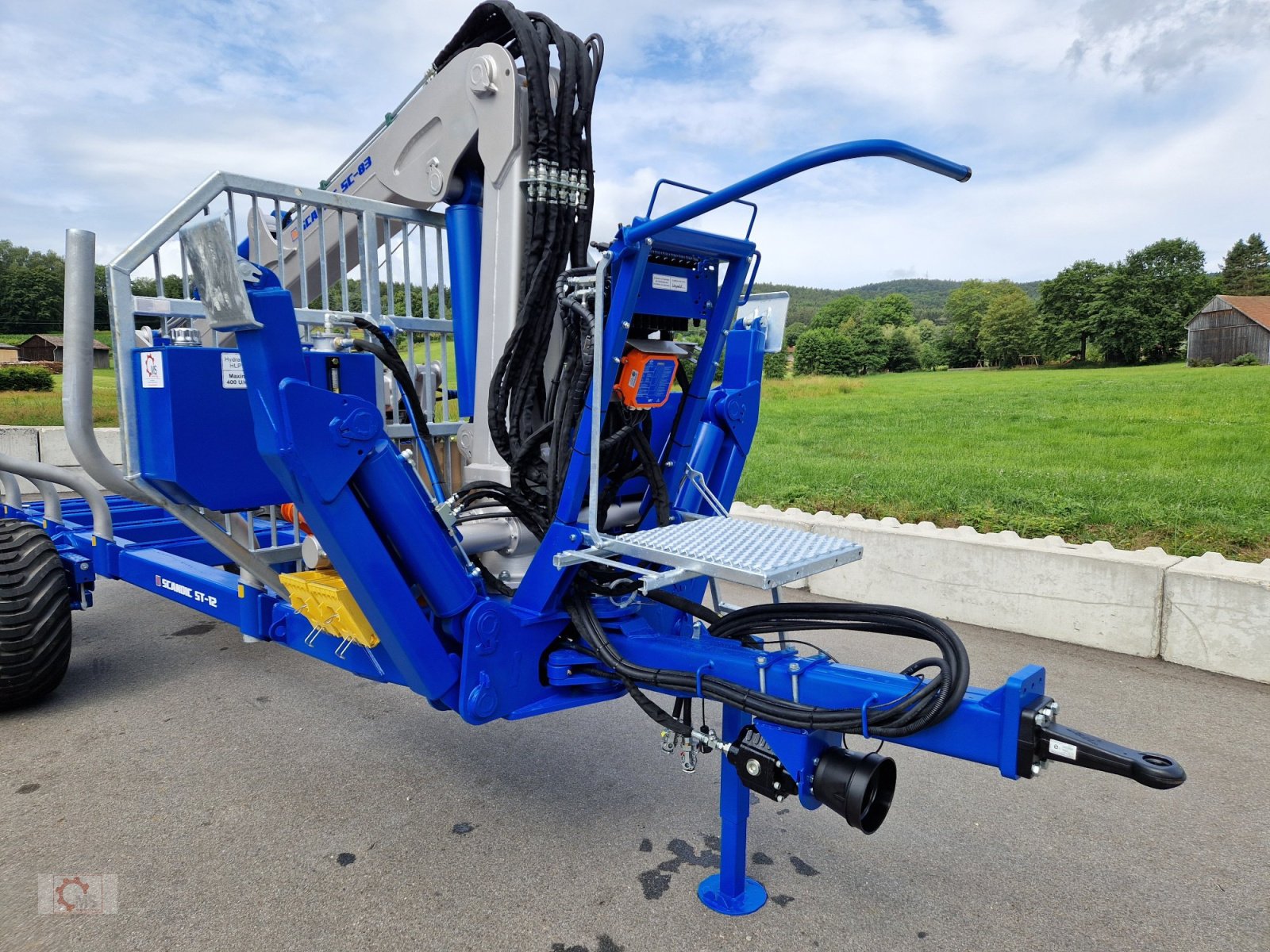 Rückewagen & Rückeanhänger des Typs Scandic ST-12D 16t 9m Kran 750kg Hubkraft Druckluft Funkfernsteuerung, Neumaschine in Tiefenbach (Bild 7)