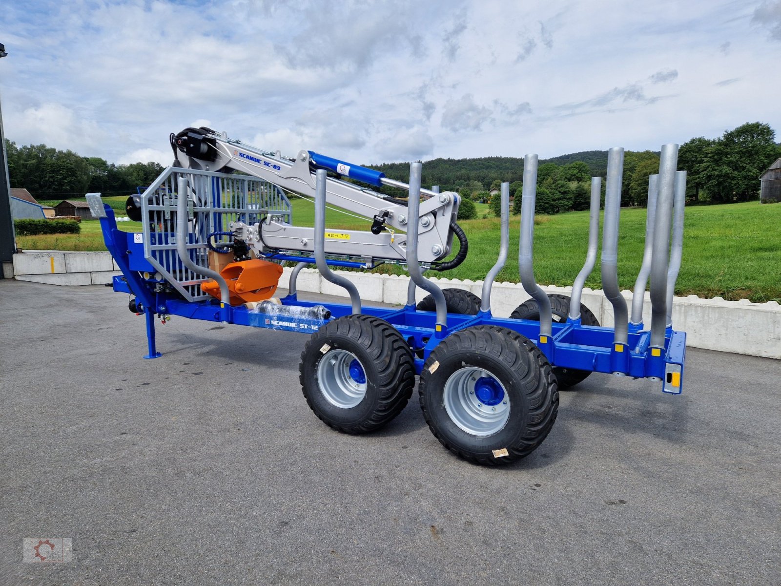 Rückewagen & Rückeanhänger des Typs Scandic ST-12D 16t 9m Kran 750kg Hubkraft Druckluft Funkfernsteuerung, Neumaschine in Tiefenbach (Bild 24)