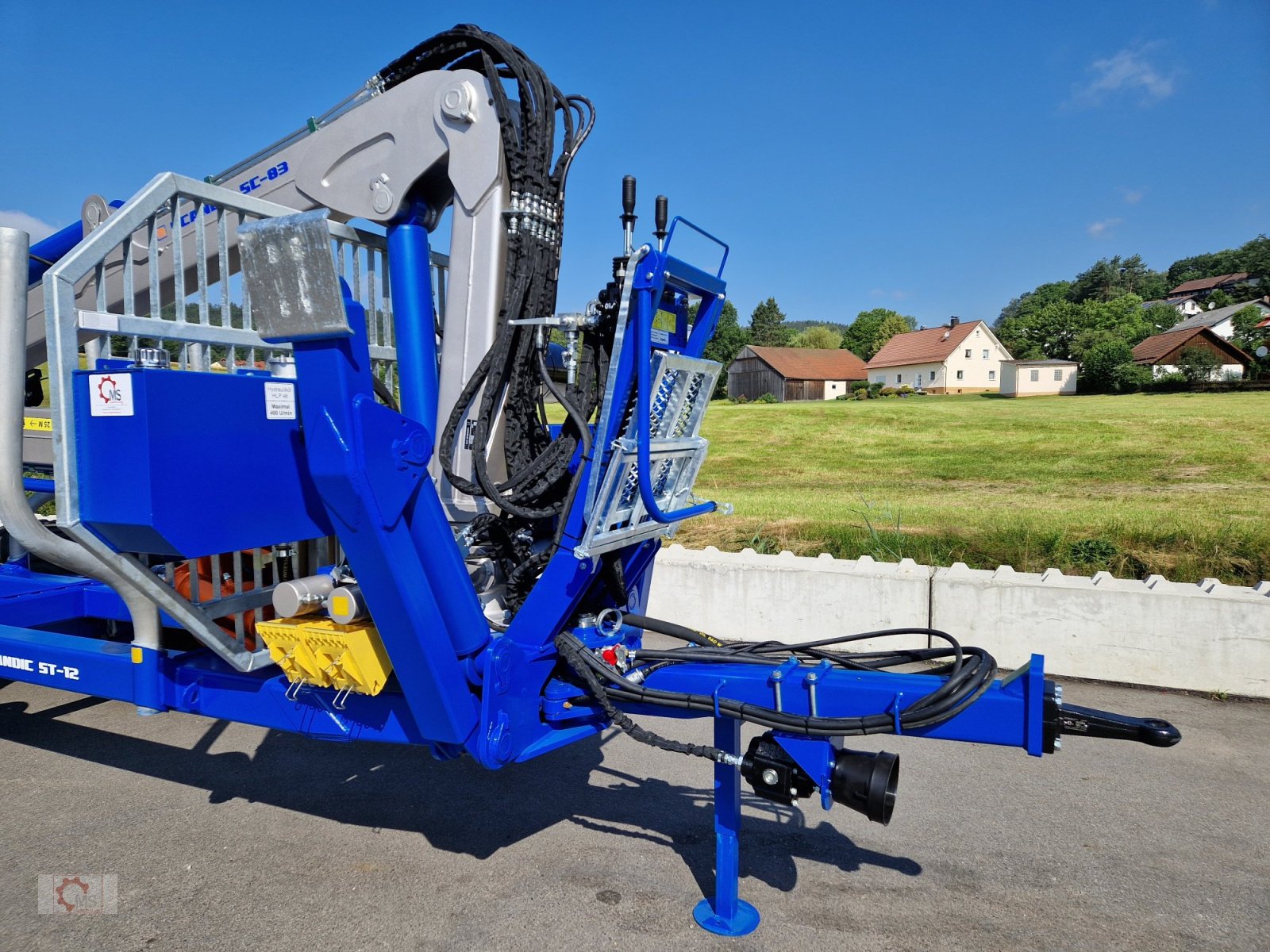 Rückewagen & Rückeanhänger typu Scandic ST-12D 16t Druckluft 9m Kran 750kg Hubkraft Seilwinde Rückewagen, Neumaschine v Tiefenbach (Obrázek 4)