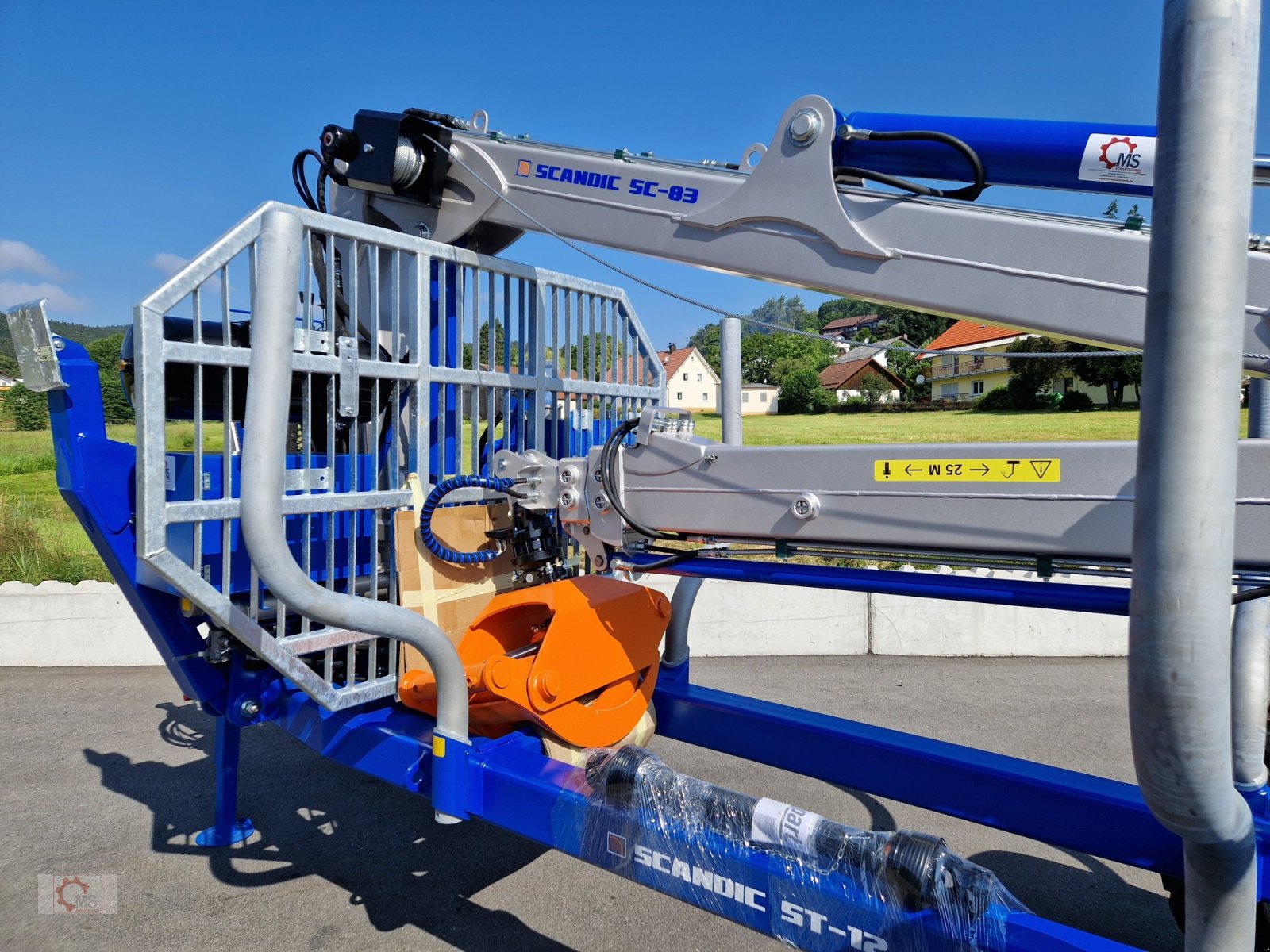 Rückewagen & Rückeanhänger del tipo Scandic ST-12D 16t Druckluft 9m Kran 750kg Hubkraft Seilwinde Rückewagen, Neumaschine In Tiefenbach (Immagine 20)