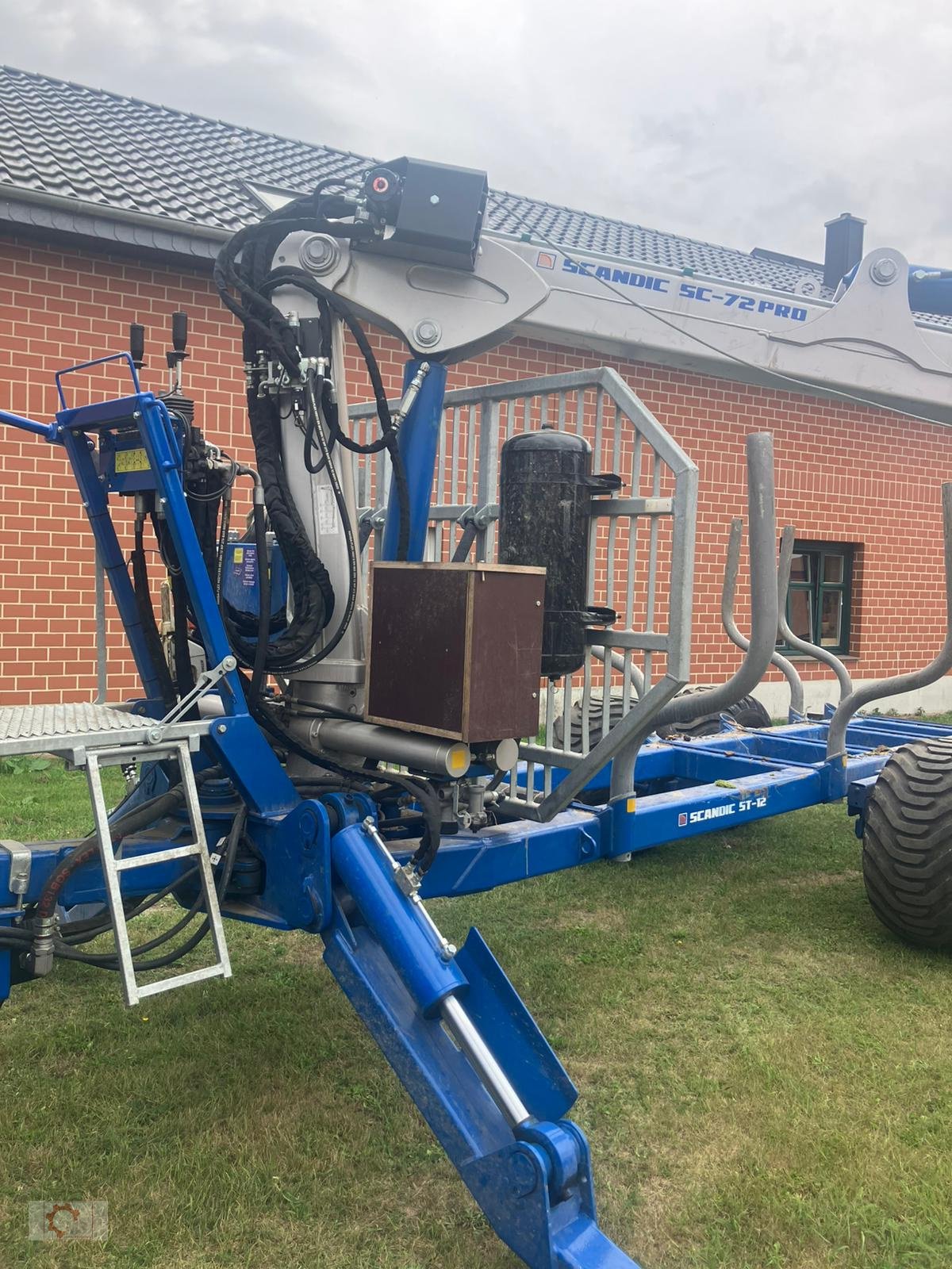 Rückewagen & Rückeanhänger от тип Scandic ST-12D SC-72PRO Kran Eigenölversorgung Kranseilwinde Druckluftbremse, Gebrauchtmaschine в Tiefenbach (Снимка 3)