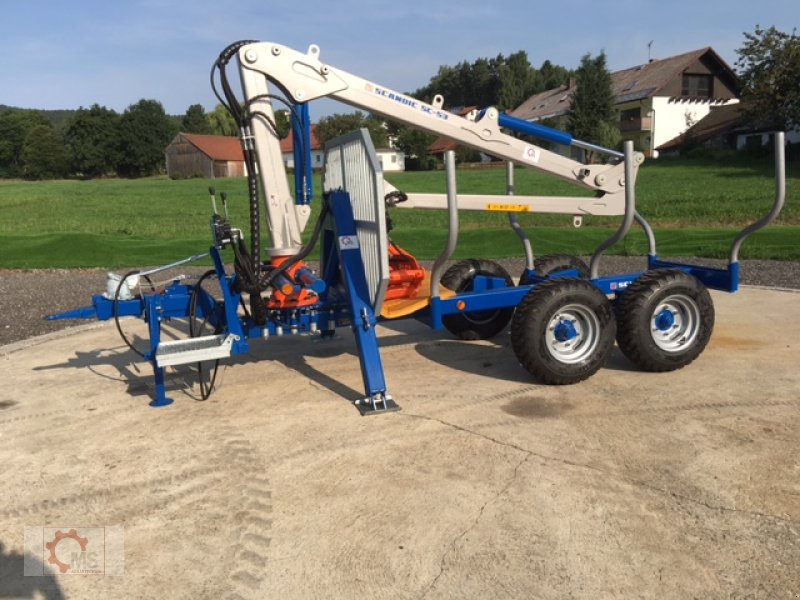 Rückewagen & Rückeanhänger des Typs Scandic ST-6 7,4t 5,9m Kran 600kg Hubkraft Auflauf Hydr. Bremse, Neumaschine in Tiefenbach (Bild 12)