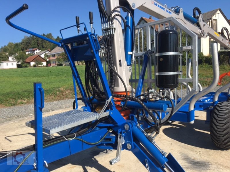 Rückewagen & Rückeanhänger des Typs Scandic ST-8 10,5t 7,1m Kran 600kg Hubkraft Druckluft, Neumaschine in Tiefenbach (Bild 15)