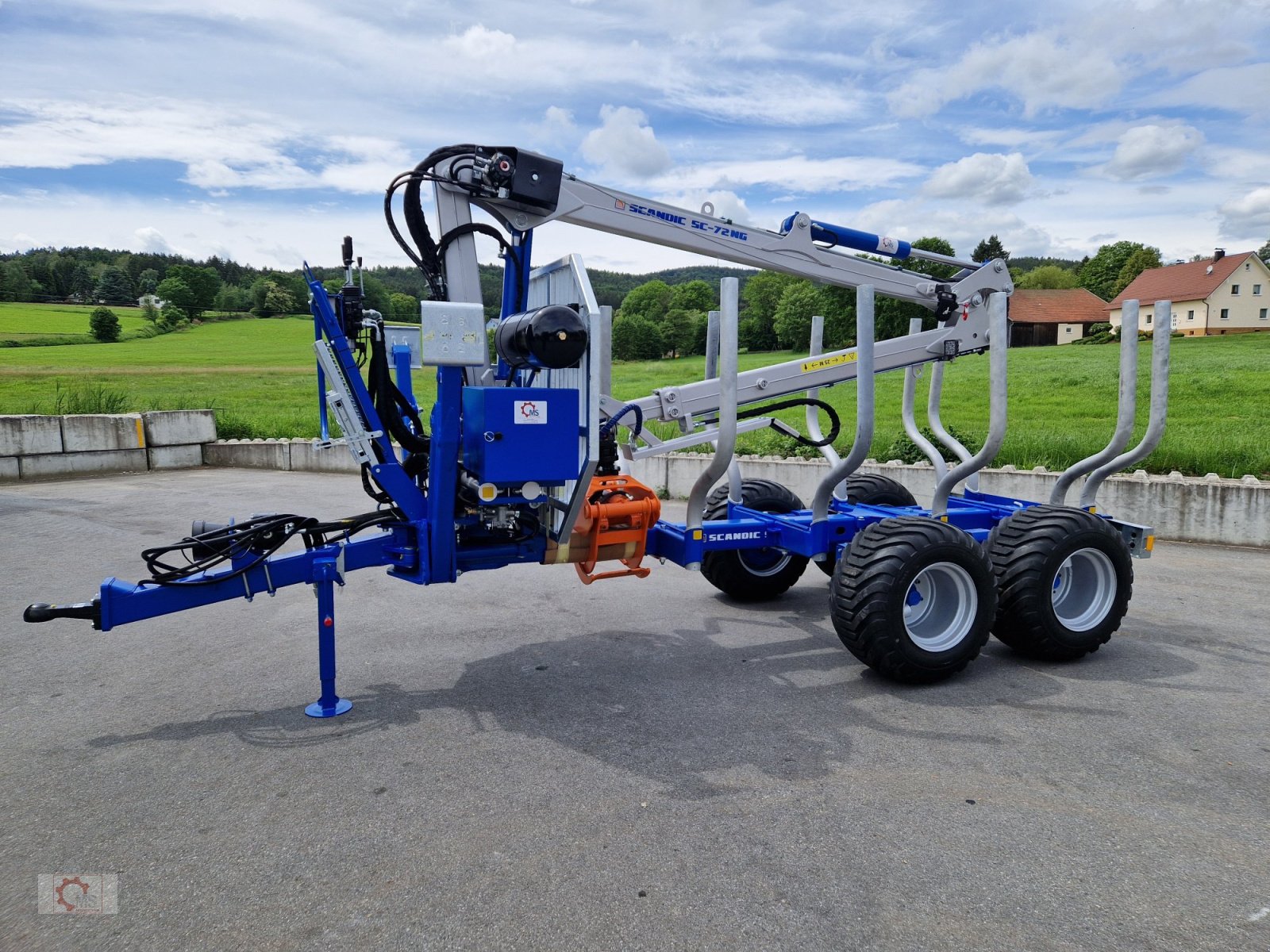 Rückewagen & Rückeanhänger tipa Scandic ST-8 10,5t 7,9m Kran 550kg Hubkraft Druckluft Untenanhängung, Neumaschine u Tiefenbach (Slika 18)