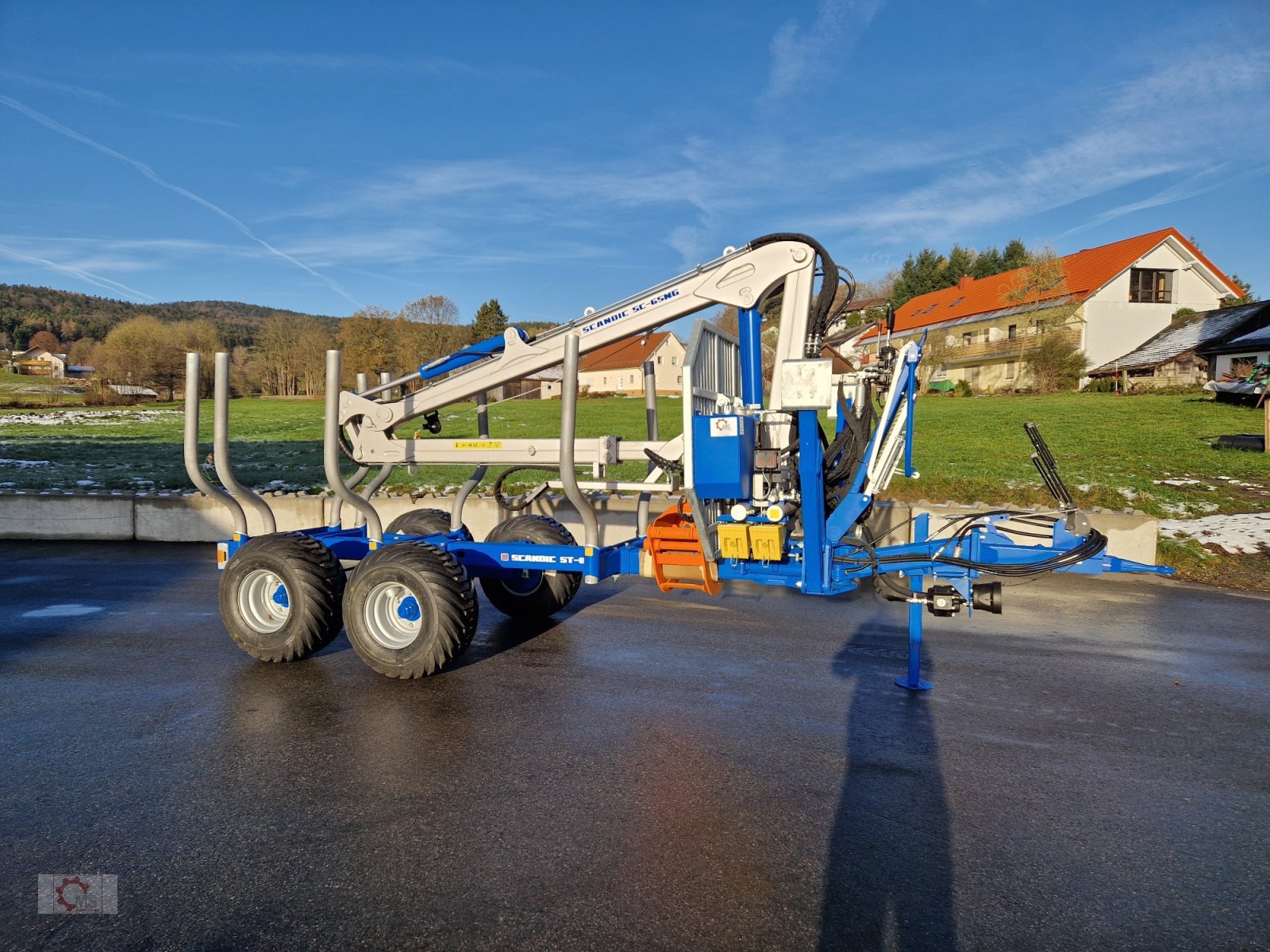 Rückewagen & Rückeanhänger del tipo Scandic ST-8 7,1m Kran 600kg Hubkraft Aufl-Hydr.Bremse, Neumaschine en Tiefenbach (Imagen 2)