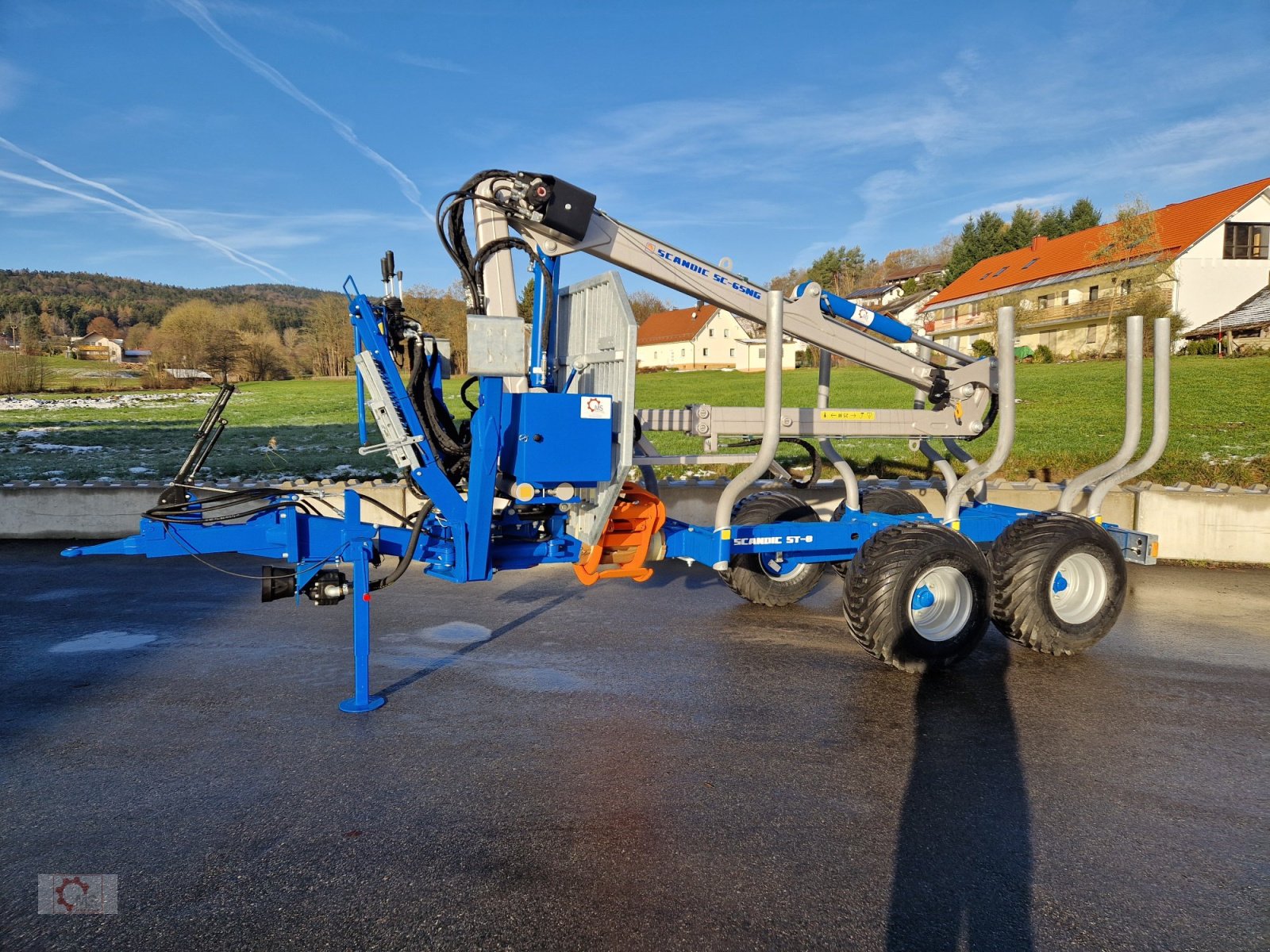 Rückewagen & Rückeanhänger типа Scandic ST-8 7,1m Kran 600kg Hubkraft Aufl-Hydr.Bremse, Neumaschine в Tiefenbach (Фотография 13)