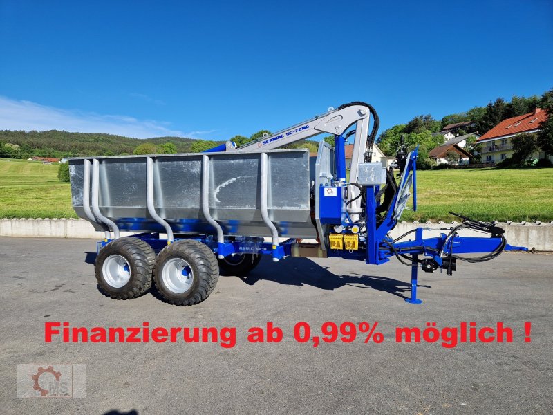 Rückewagen & Rückeanhänger des Typs Scandic ST-8 7,9m Kran 550kg Hubkraft Auflauf Hydr. Bremse, Neumaschine in Tiefenbach (Bild 1)