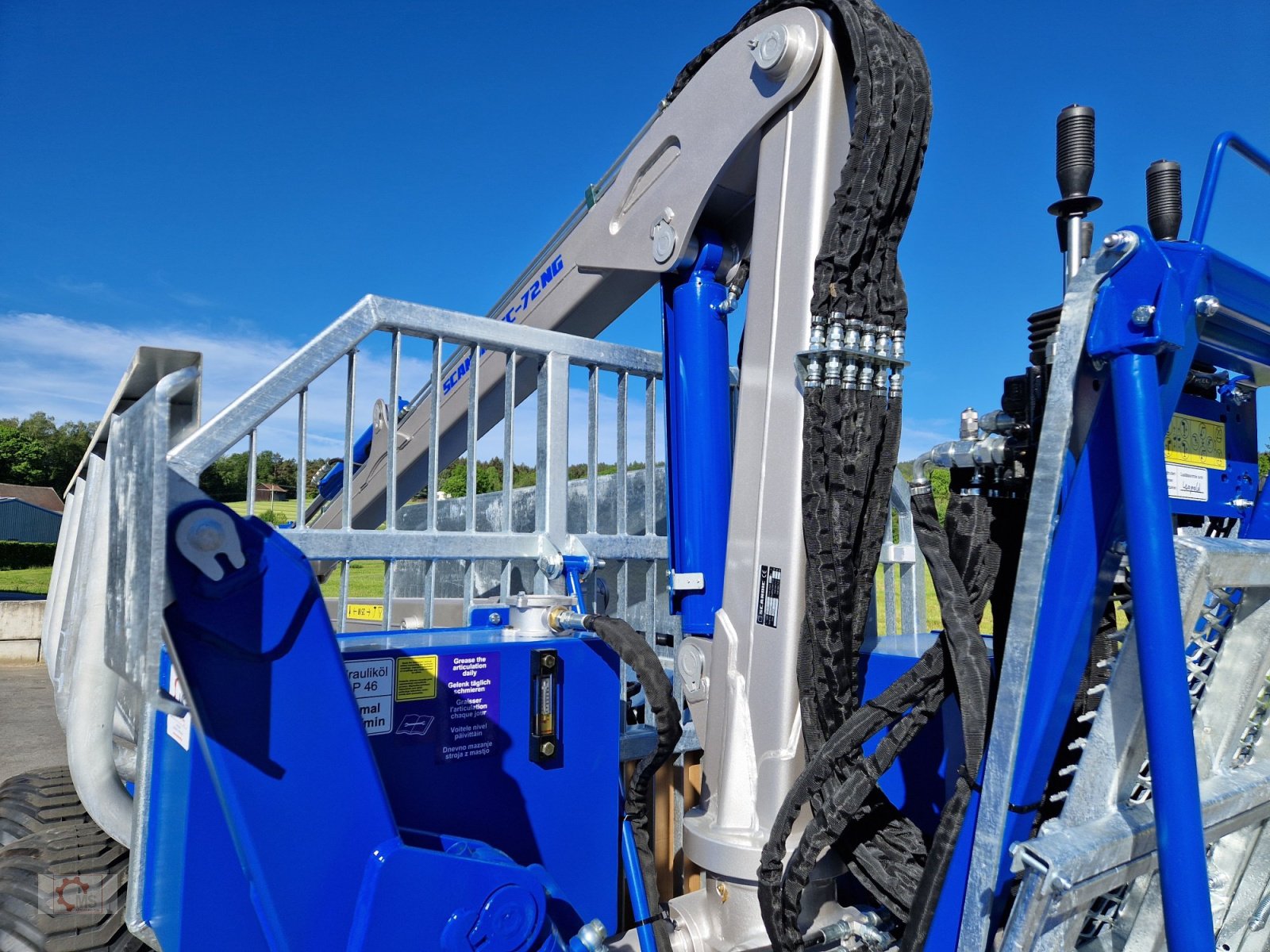 Rückewagen & Rückeanhänger a típus Scandic ST-8 7,9m Kran 550kg Hubkraft Auflauf Hydr. Bremse, Neumaschine ekkor: Tiefenbach (Kép 5)