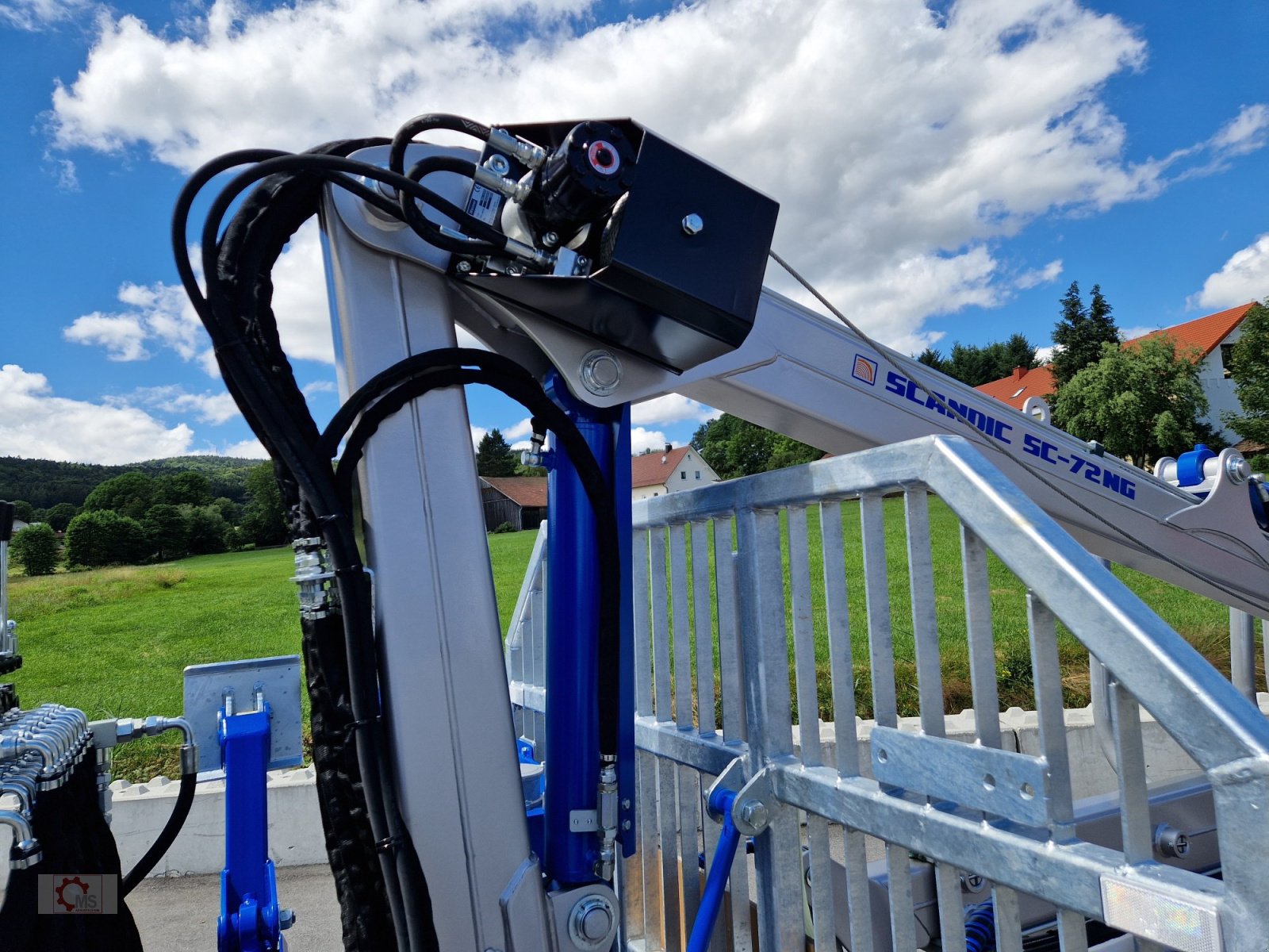 Rückewagen & Rückeanhänger typu Scandic ST-8 Rückewagen 7,9m Kran 550kg Hubkraft Drehhebelsteuerung Auflauf Hydr. Bremse, Neumaschine v Tiefenbach (Obrázek 20)