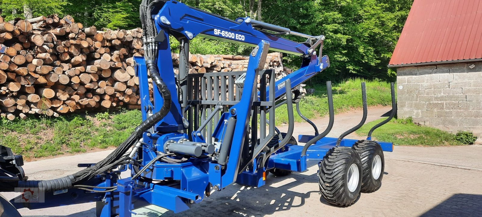 Rückewagen & Rückeanhänger tipa Scheifele SR 8 Rückewagen Forstkran 6500 Auflaufbremse, Gebrauchtmaschine u Tiefenbach (Slika 1)