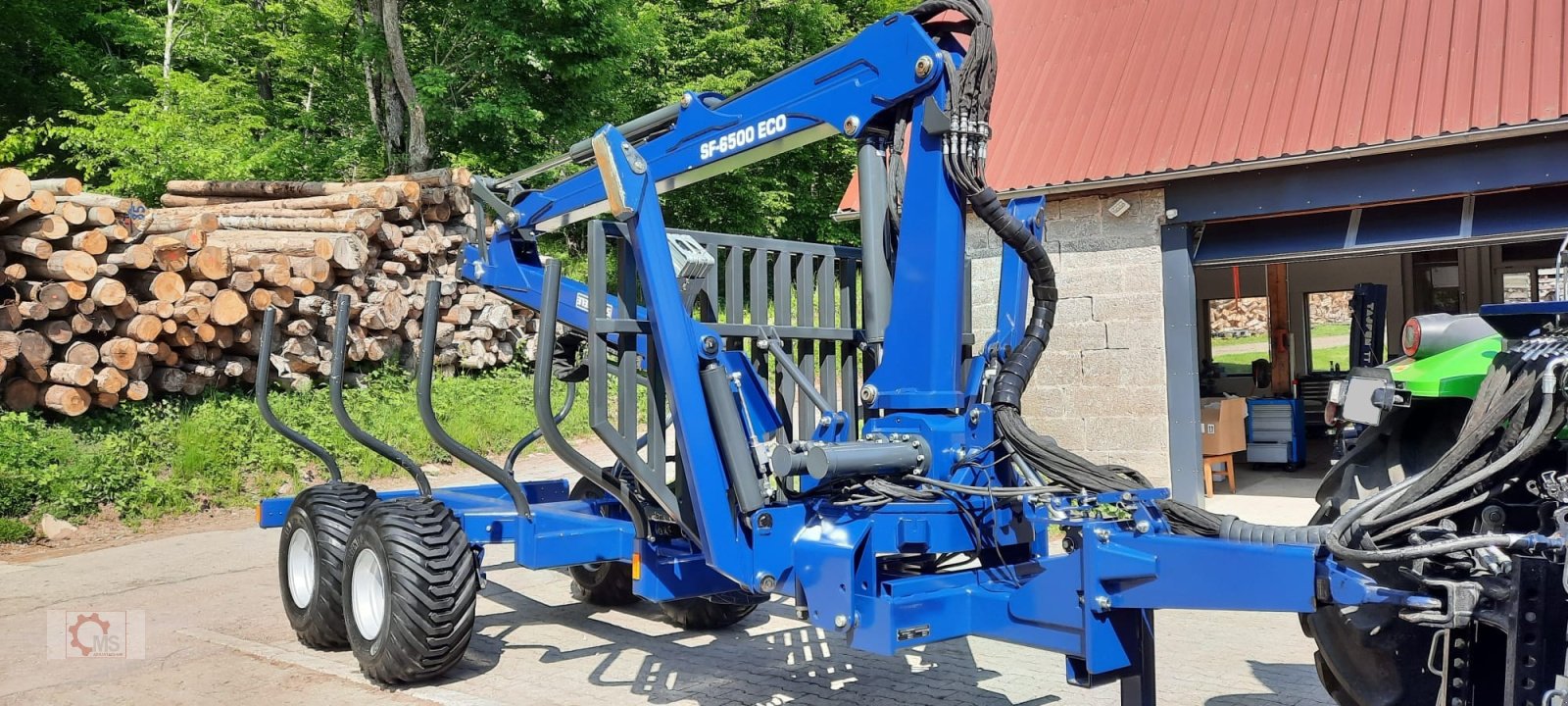 Rückewagen & Rückeanhänger tipa Scheifele SR 8 Rückewagen Forstkran 6500 Auflaufbremse, Gebrauchtmaschine u Tiefenbach (Slika 2)