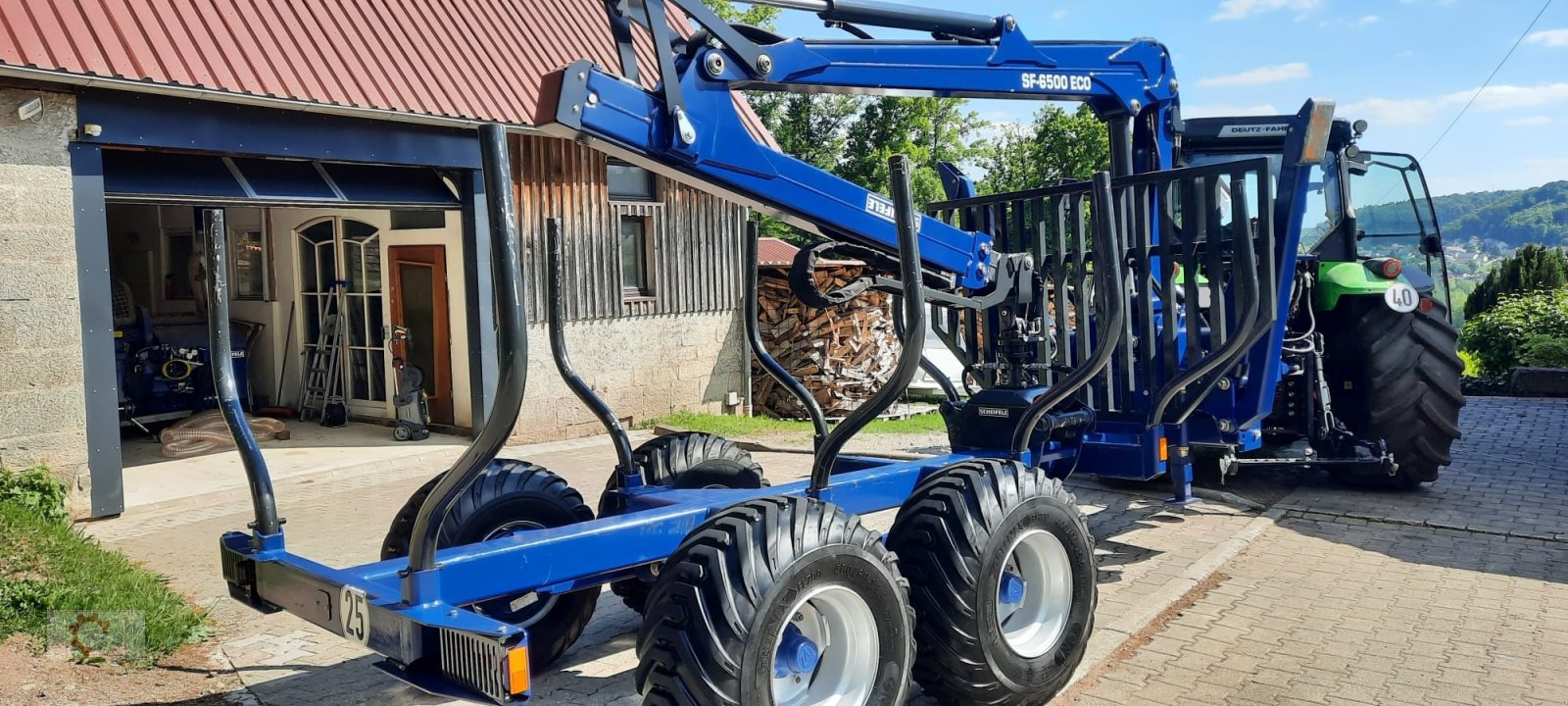 Rückewagen & Rückeanhänger tipa Scheifele SR 8 Rückewagen Forstkran 6500 Auflaufbremse, Gebrauchtmaschine u Tiefenbach (Slika 30)