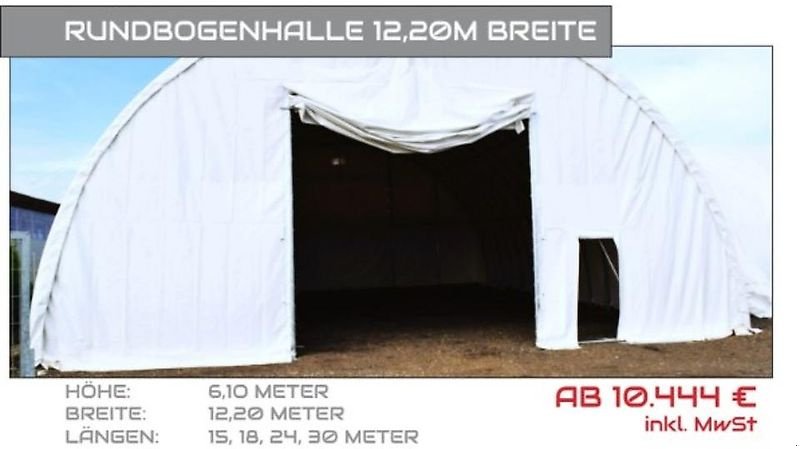 Rückewagen & Rückeanhänger a típus Sonstige Rundbogenhalle Lagerzelt Rundbogenzelt Agrarhalle 12x15m Statik, Gebrauchtmaschine ekkor: Rodeberg OT Eigenrieden (Kép 9)