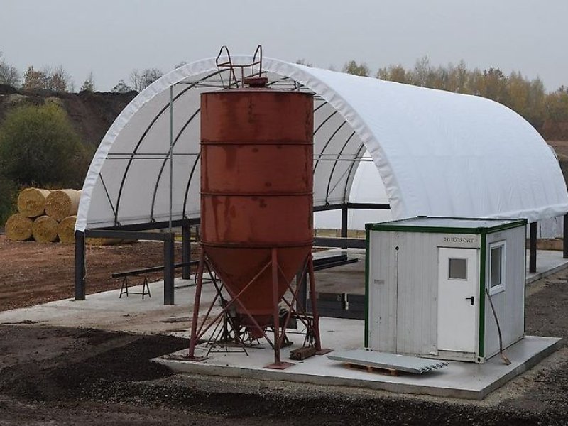 Rückewagen & Rückeanhänger typu Sonstige Rundbogenhalle Lagerzelt Rundbogenzelt Agrarhalle 18x9m Statik, Gebrauchtmaschine v Rodeberg OT Eigenrieden (Obrázok 1)