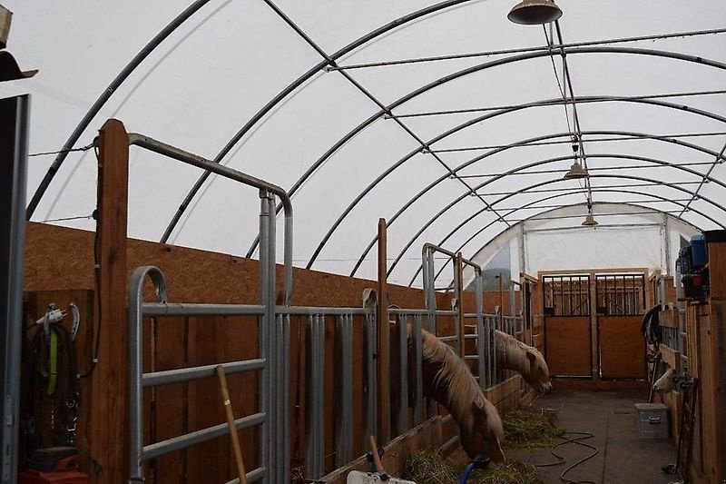 Rückewagen & Rückeanhänger del tipo Sonstige Tierunterstand Rundbogenhalle Lagerzelt Rundbogenzelt Agrarhalle, Gebrauchtmaschine In Rodeberg OT Eigenrieden (Immagine 2)