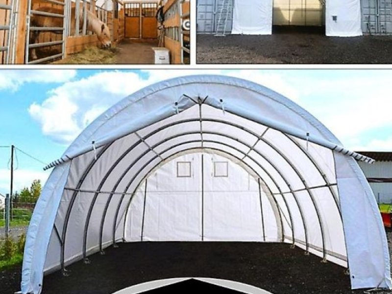 Rückewagen & Rückeanhänger del tipo Sonstige Tierunterstand Rundbogenhalle Lagerzelt Rundbogenzelt Agrarhalle, Gebrauchtmaschine In Rodeberg OT Eigenrieden