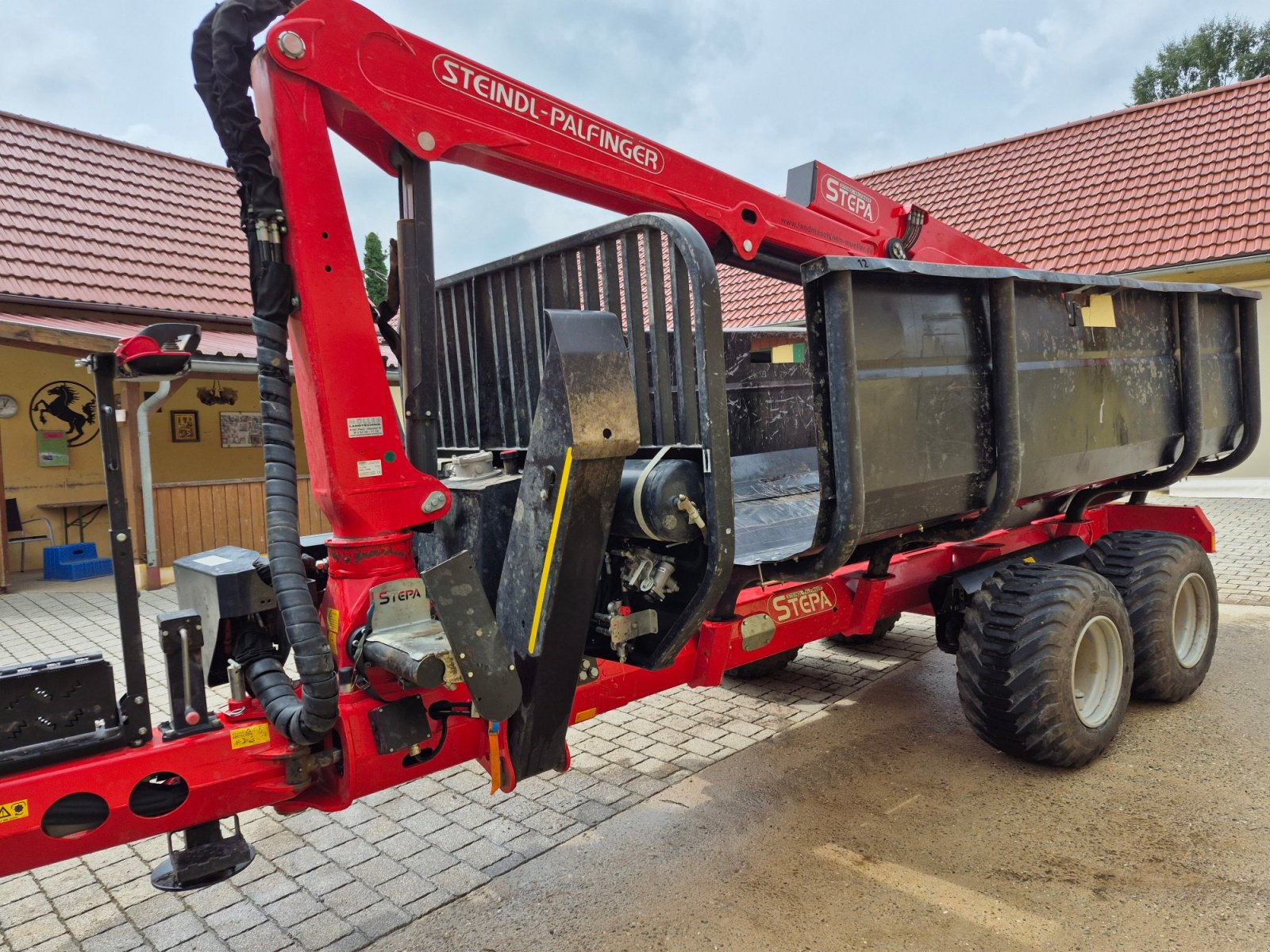 Rückewagen & Rückeanhänger типа Stepa C12AK mit Kran FL5285, Gebrauchtmaschine в Kirchensittenbach (Фотография 4)
