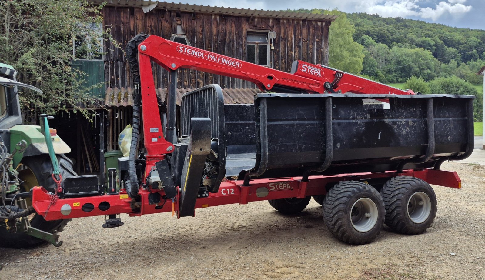 Rückewagen & Rückeanhänger типа Stepa C12AK mit Kran FL5285, Gebrauchtmaschine в Kirchensittenbach (Фотография 9)