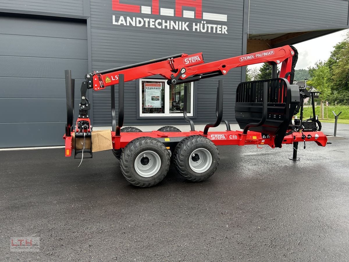 Rückewagen & Rückeanhänger typu Stepa Stepa C10 AK mit FL 5285 Forstkran, Gebrauchtmaschine v Gnas (Obrázek 3)