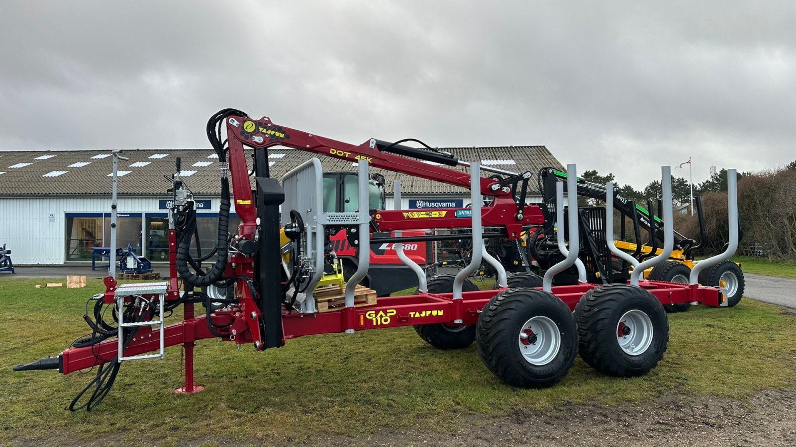 Rückewagen & Rückeanhänger des Typs Tajfun GAP 110 Med DOT 45 K ( 8,2M Kran ), Gebrauchtmaschine in Holstebro (Bild 12)