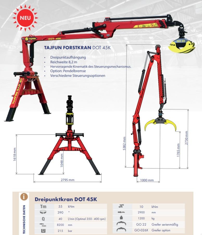 Rückewagen & Rückeanhänger typu Tajfun GAP 110 Rückewagen, Neumaschine v St. Marienkirchen (Obrázek 10)