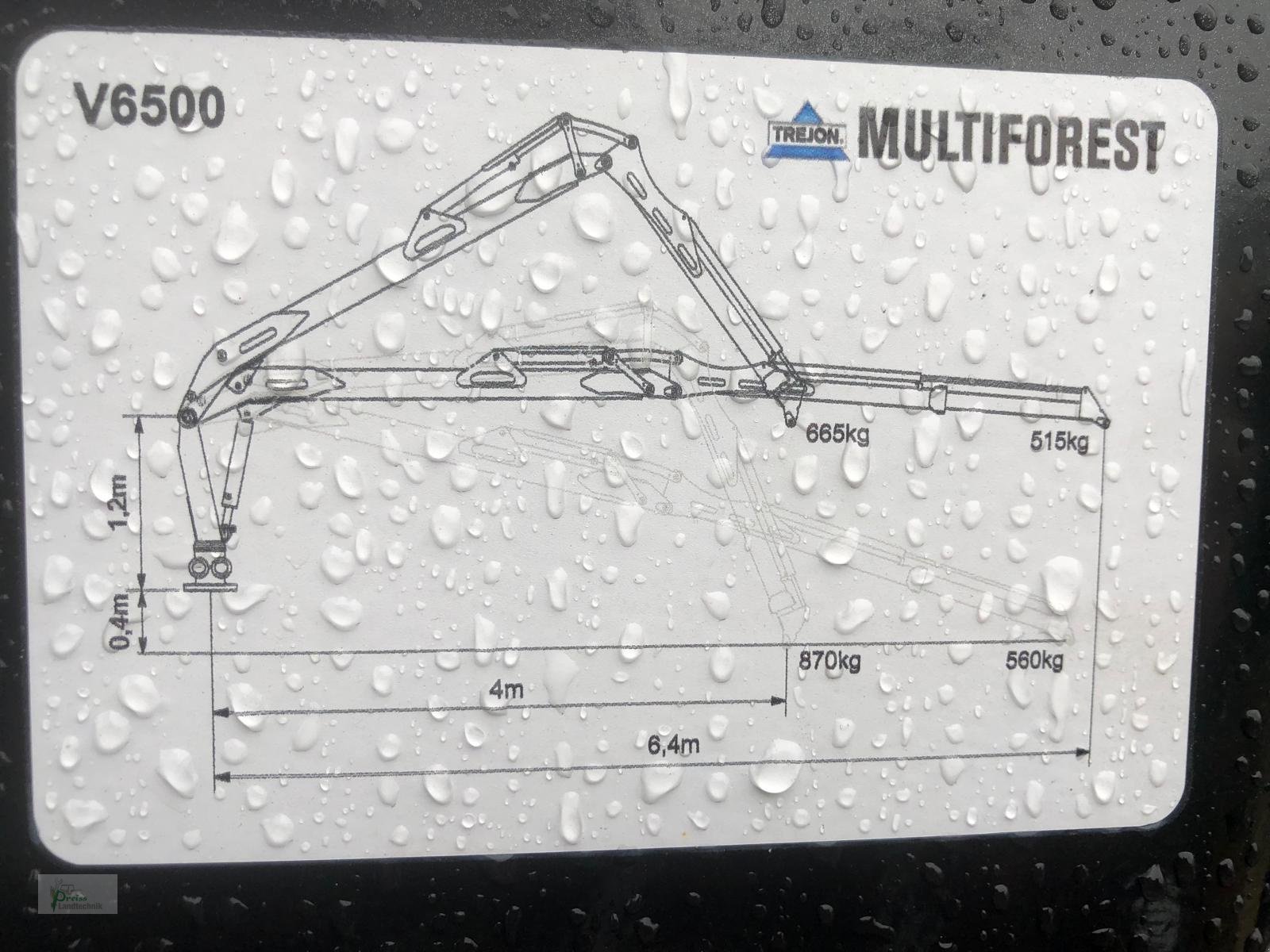 Rückewagen & Rückeanhänger a típus Trejon MF950 mit Kran V6500, Neumaschine ekkor: Bad Kötzting (Kép 5)