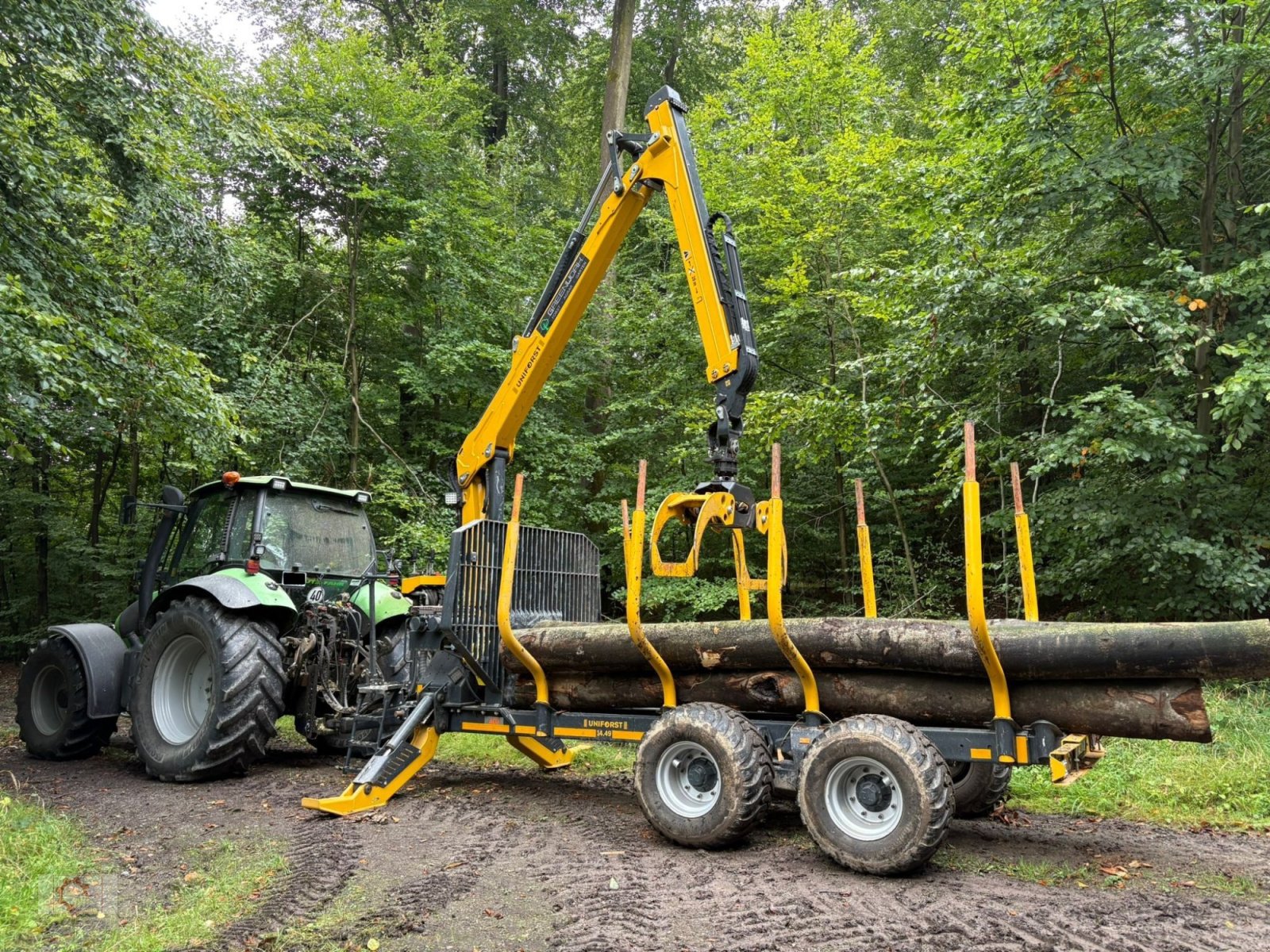 Rückewagen & Rückeanhänger от тип Uniforst 14.49 Rückewagen 8573 Forstkran Druckluft, Gebrauchtmaschine в Tiefenbach (Снимка 1)