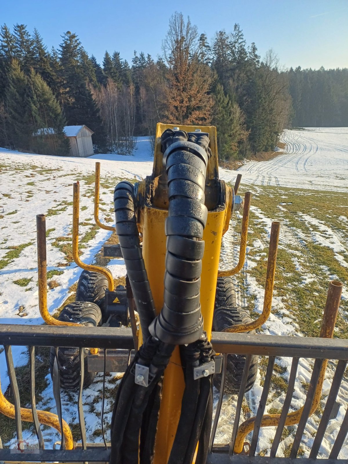 Rückewagen & Rückeanhänger of the type Uniforst 8to Rückewagen 6,30m Kran Auflaufbremse Hydraulische Bremse, Gebrauchtmaschine in Tiefenbach (Picture 2)