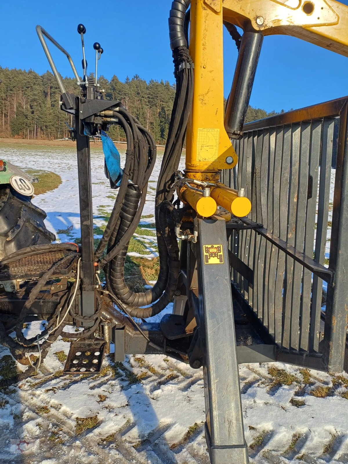 Rückewagen & Rückeanhänger of the type Uniforst 8to Rückewagen 6,30m Kran Auflaufbremse Hydraulische Bremse, Gebrauchtmaschine in Tiefenbach (Picture 8)