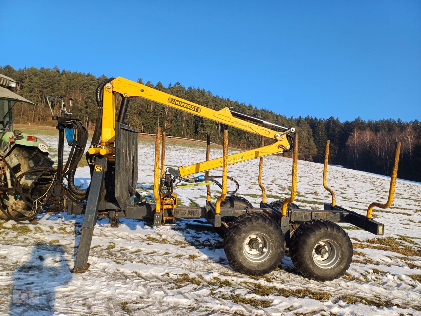 Rückewagen & Rückeanhänger of the type Uniforst 8to Rückewagen 6,30m Kran Auflaufbremse Hydraulische Bremse, Gebrauchtmaschine in Tiefenbach (Picture 10)