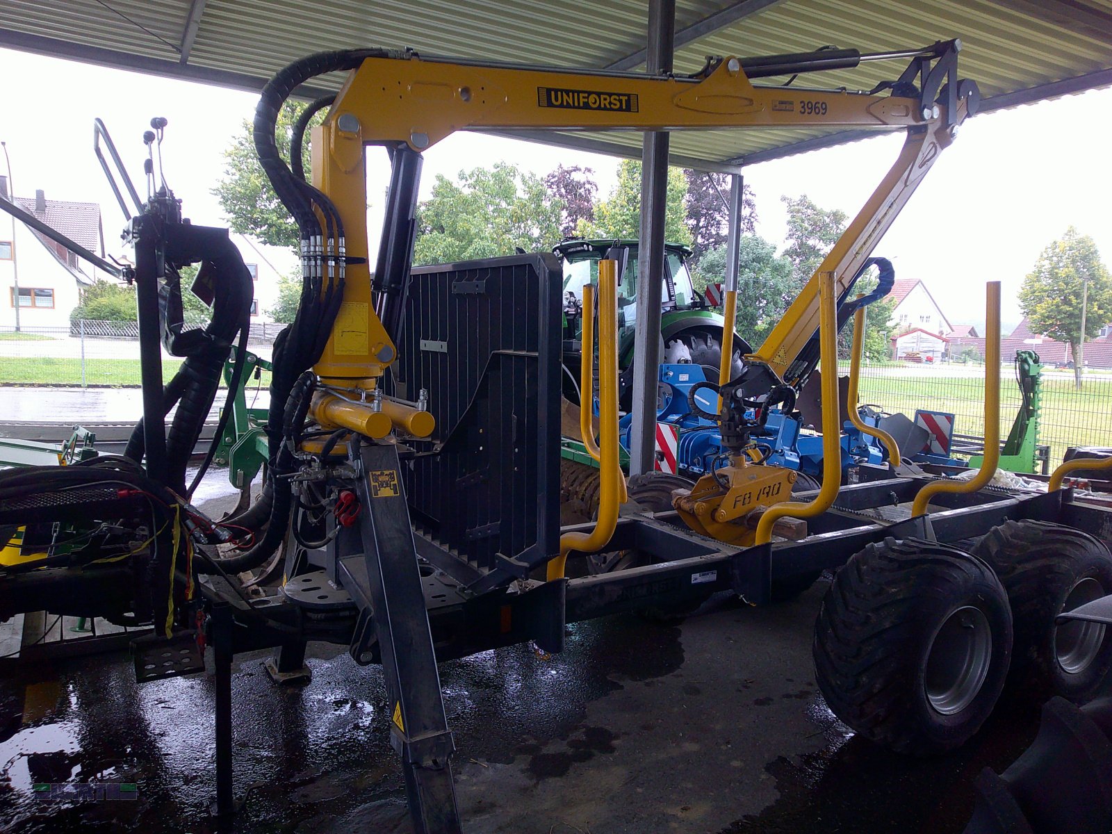 Rückewagen & Rückeanhänger Türe ait Uniforst Rückewagen 11,3 t mit Dreipunktkran 6,9 m  "Vorführgerät", Gebrauchtmaschine içinde Buchdorf (resim 2)