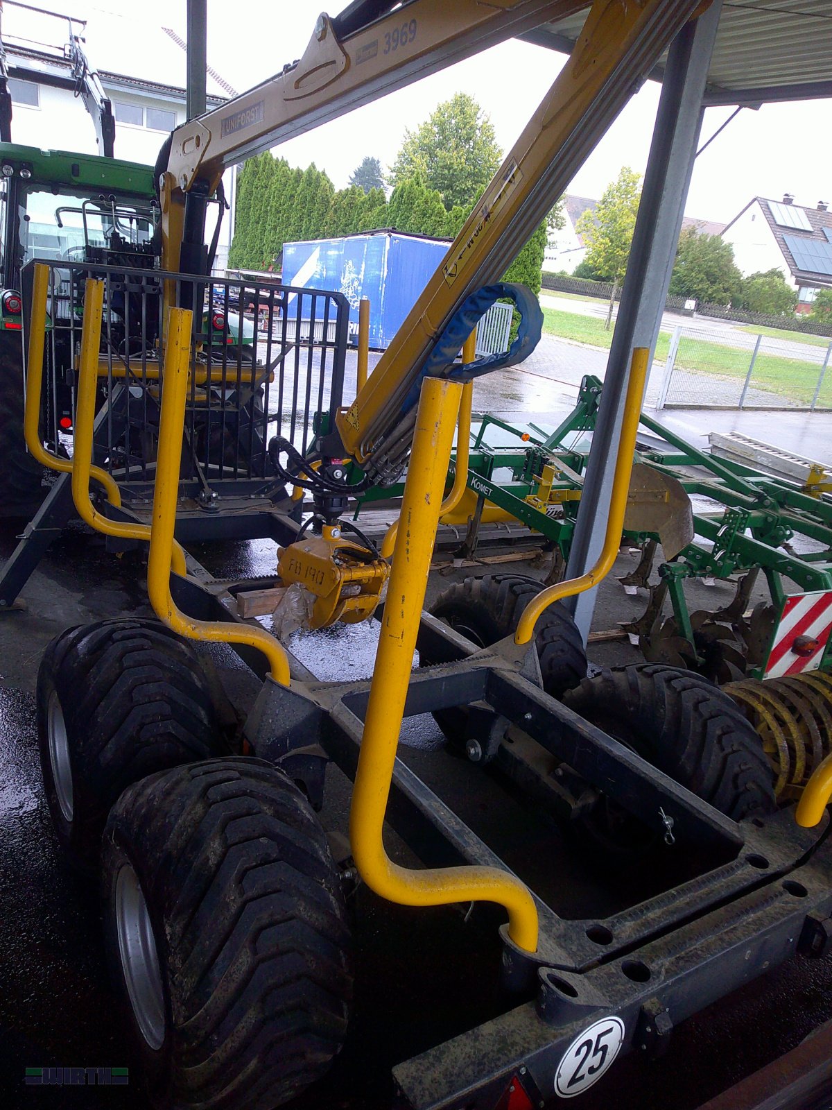 Rückewagen & Rückeanhänger Türe ait Uniforst Rückewagen 11,3 t mit Dreipunktkran 6,9 m  "Vorführgerät", Gebrauchtmaschine içinde Buchdorf (resim 4)