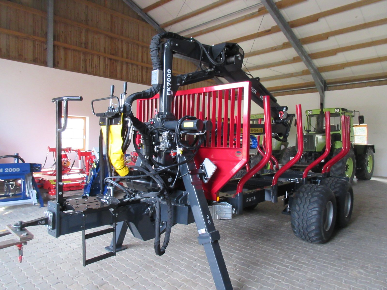 Rückewagen & Rückeanhänger a típus Unterreiner RW14 + FK7000, Neumaschine ekkor: Pliening (Kép 1)