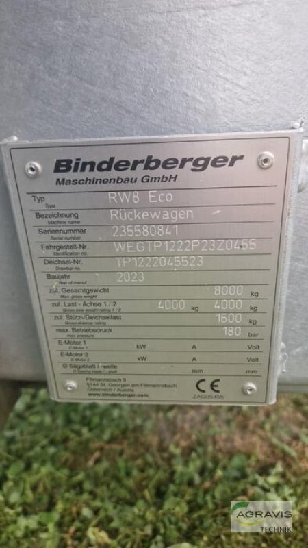 Rückezug des Typs Binderberger RW 8 ECO, Neumaschine in Grimma (Bild 5)