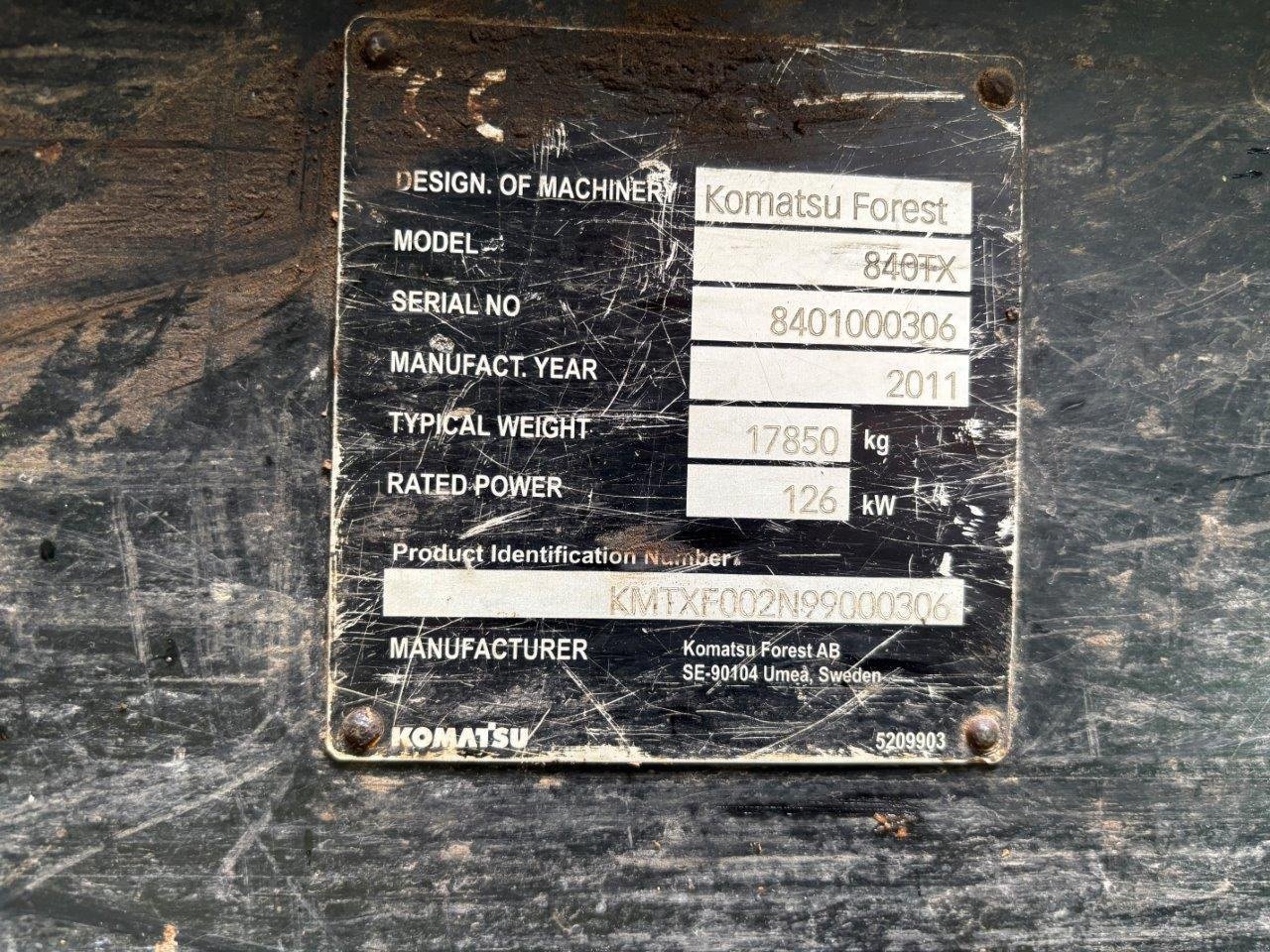 Rückezug от тип Komatsu 840 TX, Gebrauchtmaschine в Judenburg (Снимка 7)