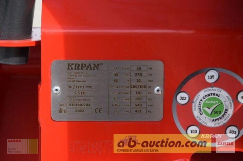 Rückezug des Typs Krpan 5,5 EH, Gebrauchtmaschine in Wassertrüdingen (Bild 7)
