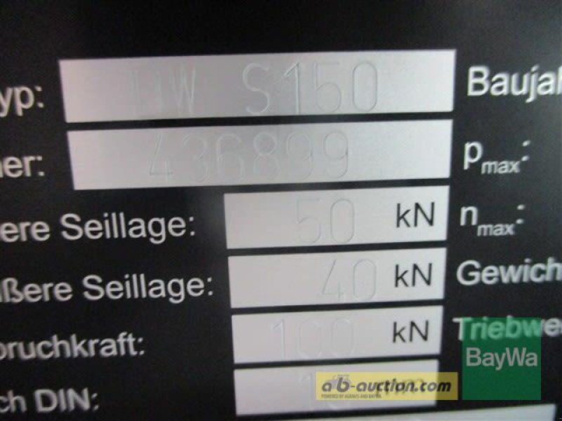 Rückezug a típus Pfanzelt S 150 S-LINE   #193, Gebrauchtmaschine ekkor: Schönau (Kép 12)