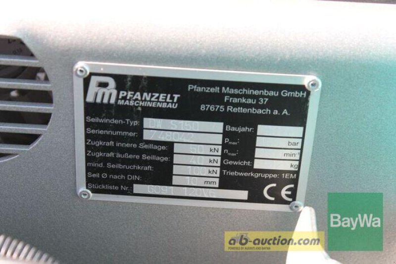 Rückezug del tipo Pfanzelt S 150 S-LINE, Gebrauchtmaschine en Straubing (Imagen 3)