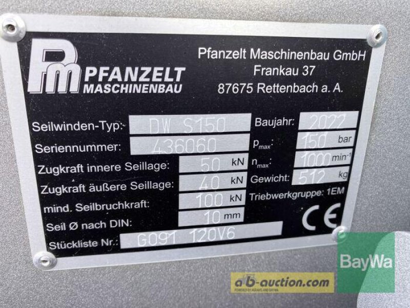 Rückezug des Typs Pfanzelt S 150, Gebrauchtmaschine in Großweitzschen (Bild 4)